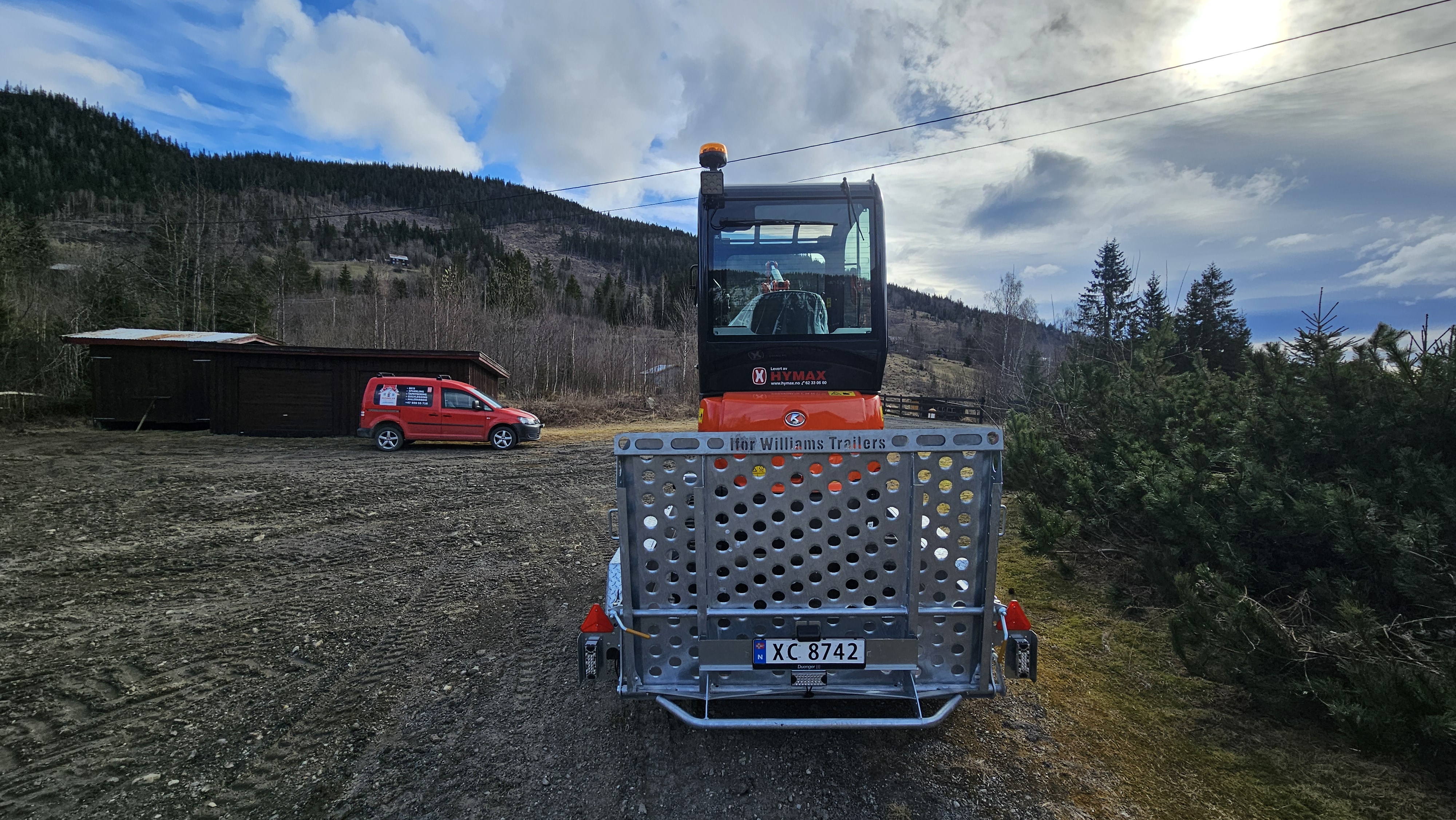 3500kg ny ifor williams gh1054 maskinhenger til leie