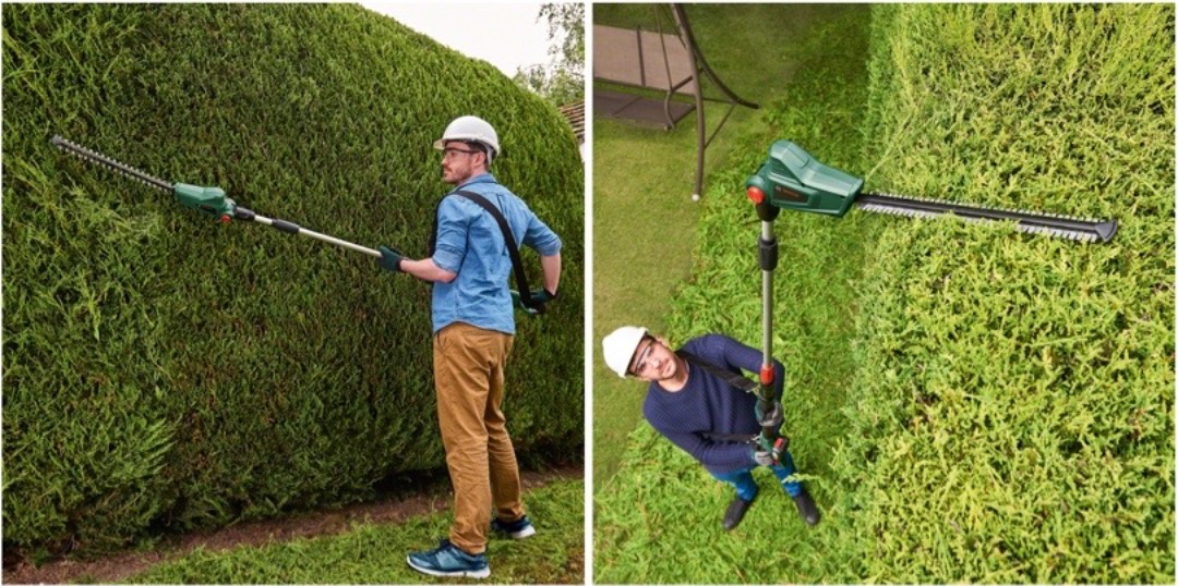 Häcksax med teleskophandtag