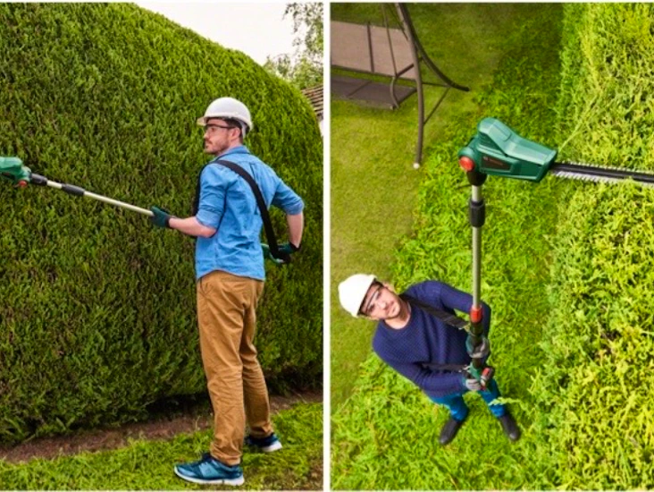 Häcksax med teleskophandtag