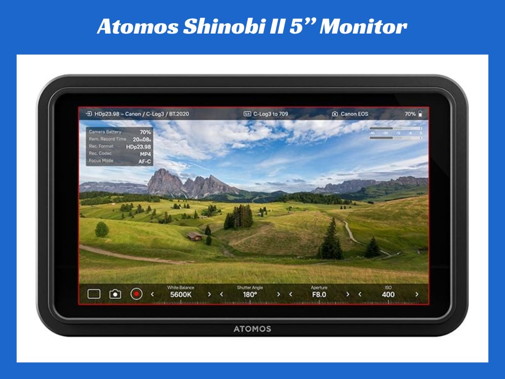 Atomos shinobi ii 5” full hd monitor + cage & hood