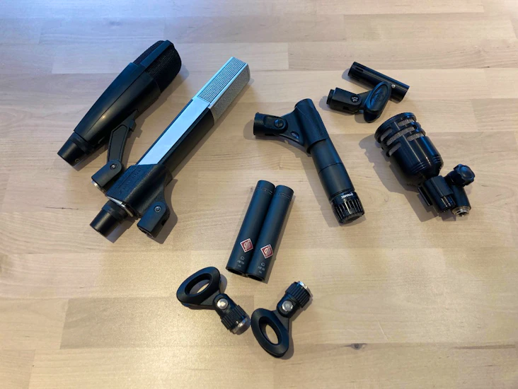 Mikrofon-kit för trummor lyx