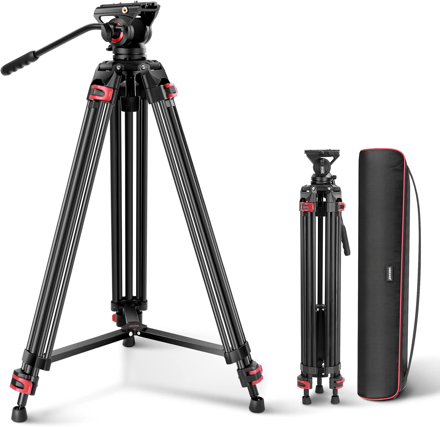Heavy duty video tripod