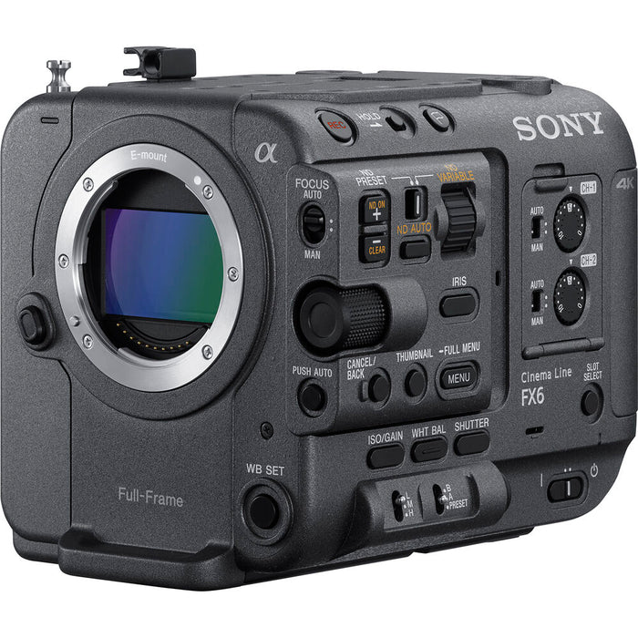 Sony fx6 full frame cinema camera w/viewfinder