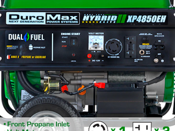 Duro max xp4850eh duel fuel (gas/propane) generator