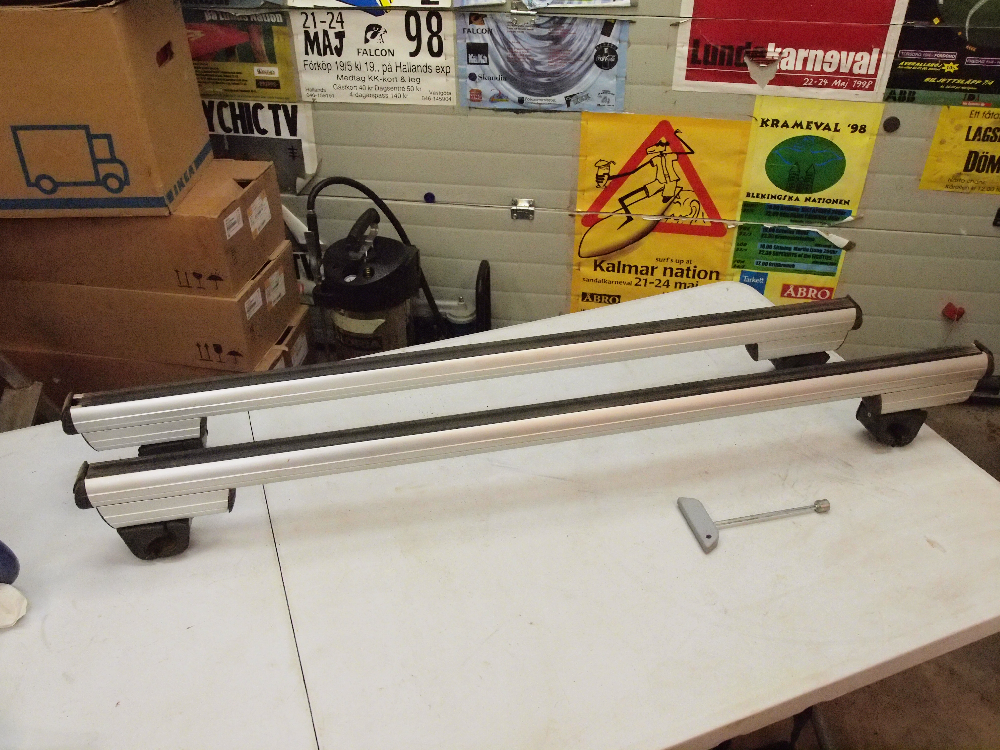 Takräcke med lås bmw 5-serien e39 med rails