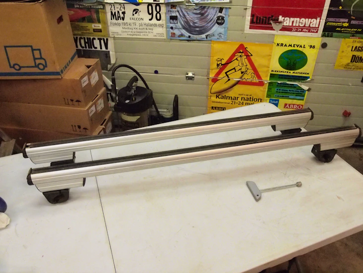 Takräcke med lås bmw 5-serien e39 med rails