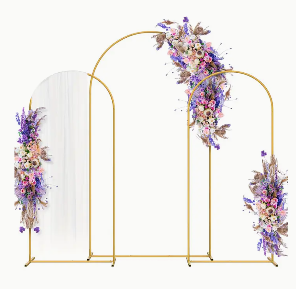 3pcs metal arch set (6.6ft, 6.6ft, 7.2ft) 