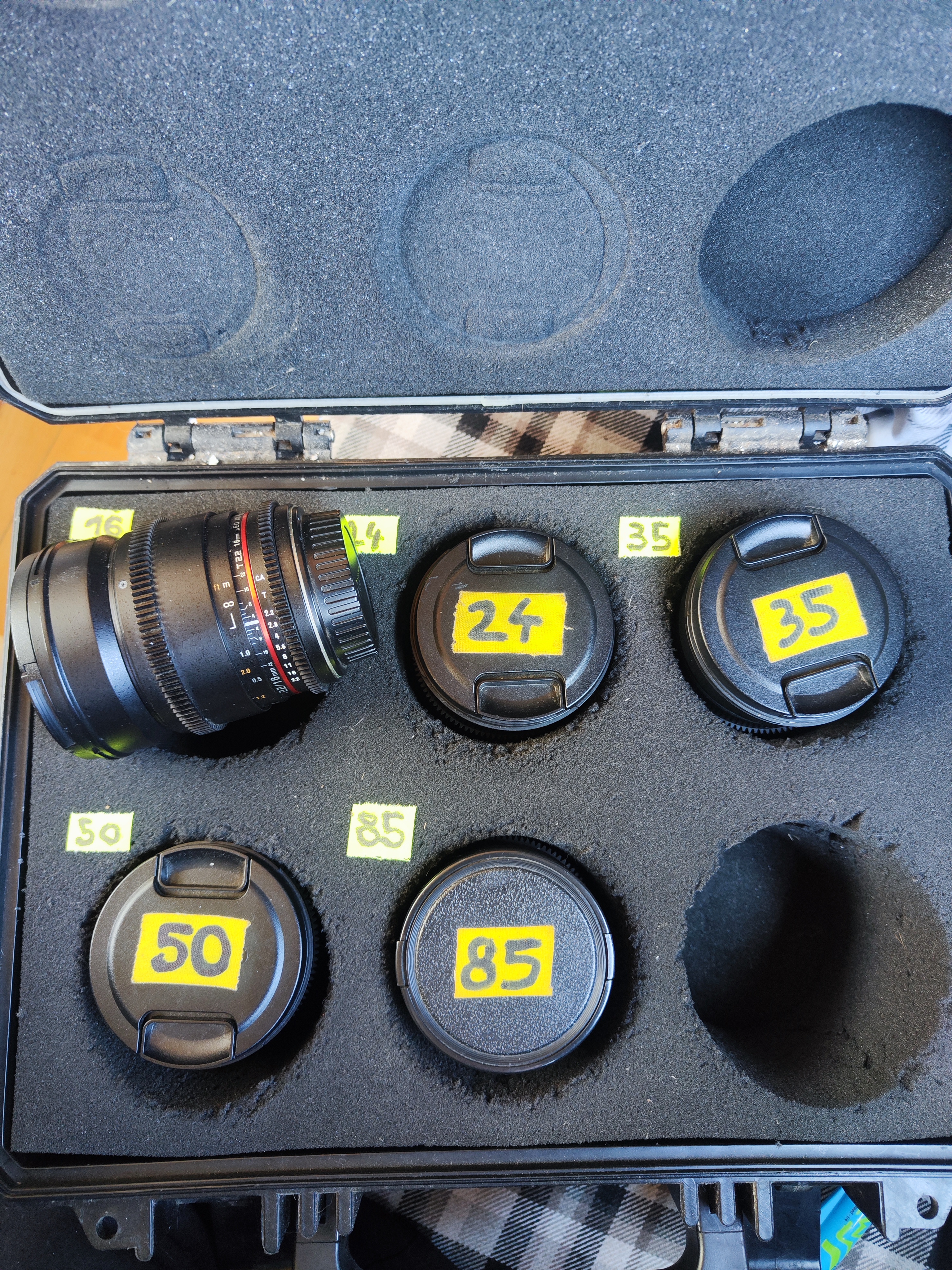 Samyang set (16, 24, 35, 50, 85)
