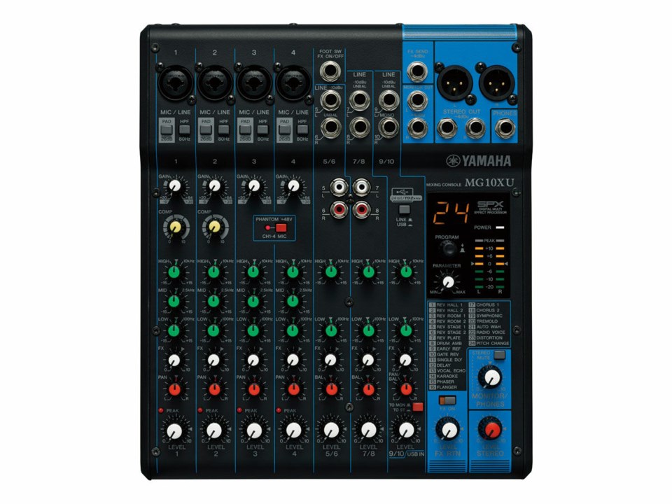 Yamaha mg10xu ljud mixer