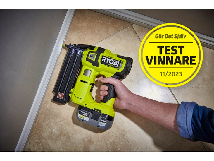 Spikpistol ryobi, laddare och batteri ingår