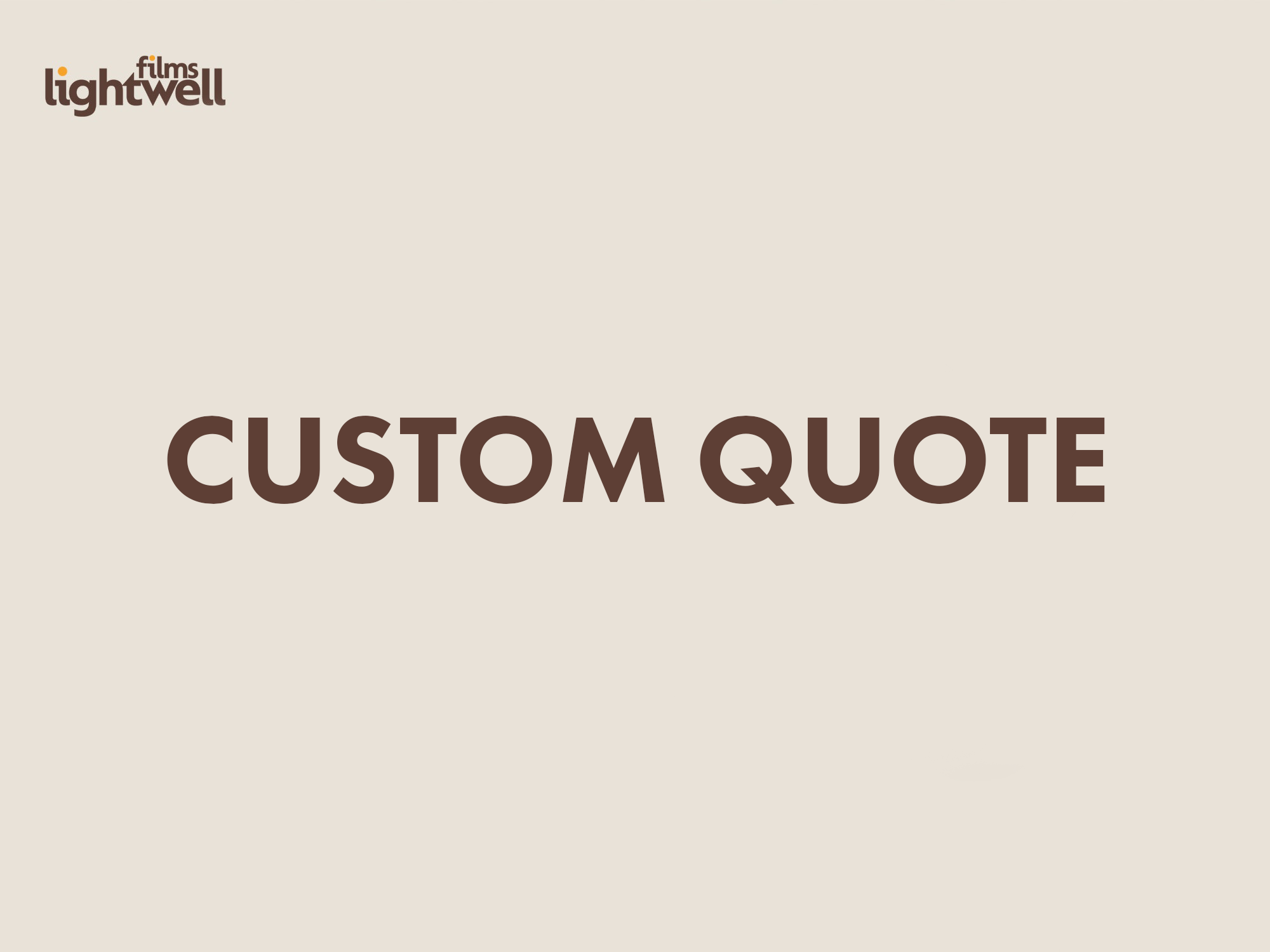 Custom quote