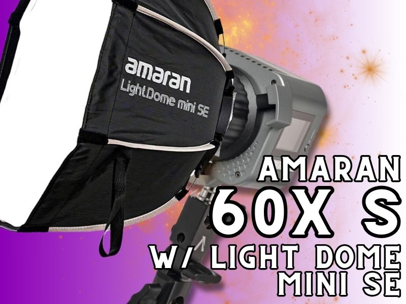 Amaran 60x-s cob led light and light dome se mini modifer kit