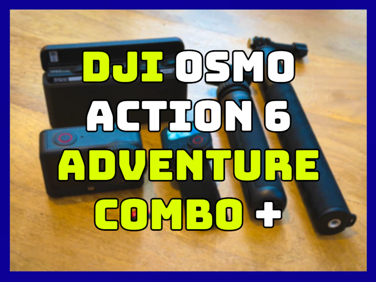 Dji osmo action 6 adventure combo (3x batteries) with gps remote + more