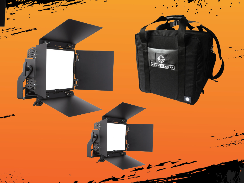 2 x area 48 soft leds with v-plate mount