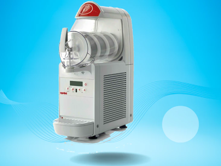 Slush- & mjukglassmaskin ugolini minigel – uthyrning via blinko