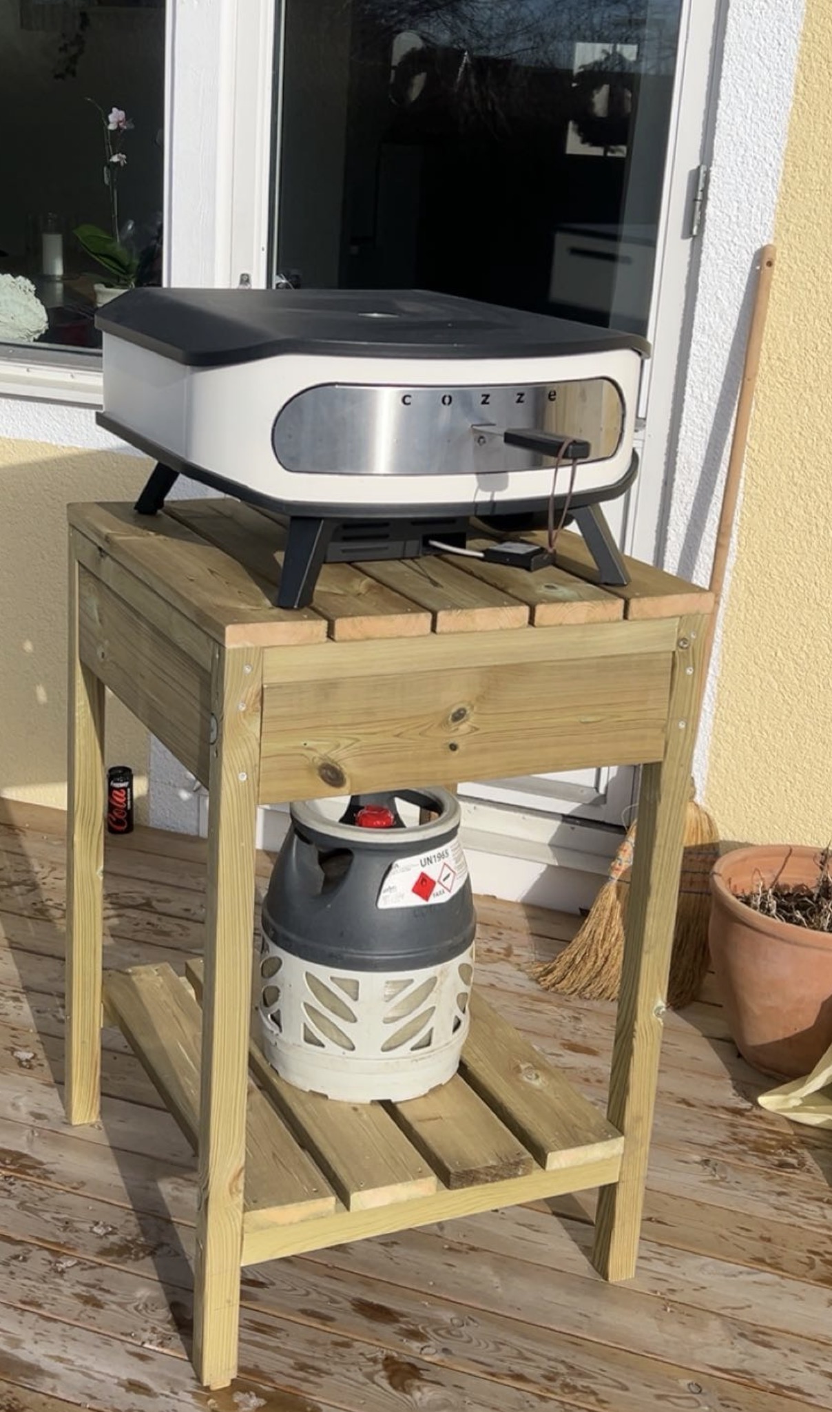 Pizzaugn cozze 17” med roterande sten 