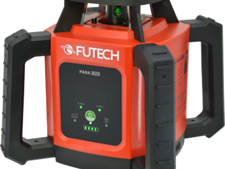 Futech rotationslaser med stativ och mätsticka