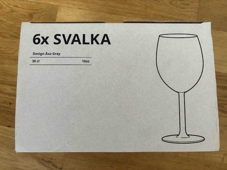 60 st ikea svalka vinglas