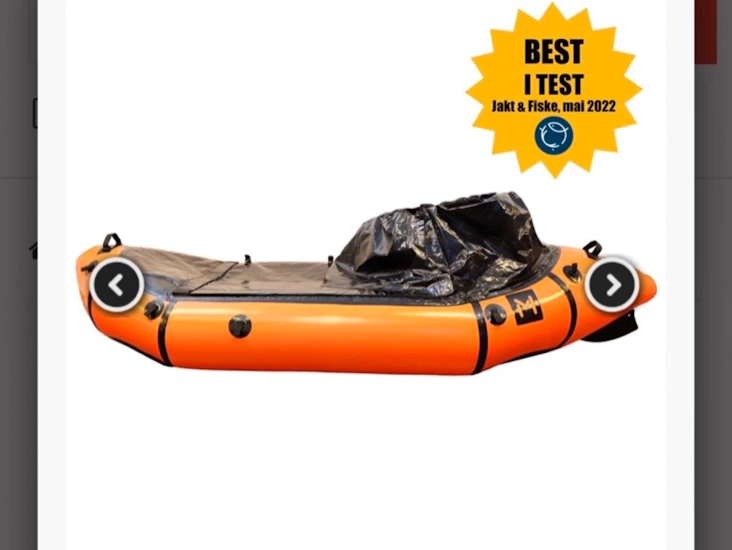 Komplett packraft leies ut