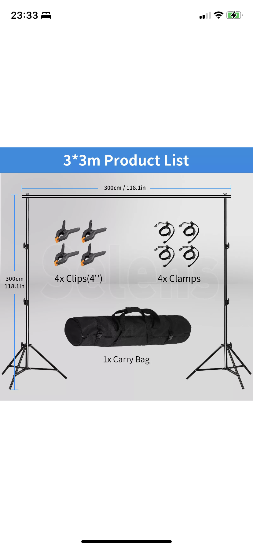 10ftx10ft backdrop stand