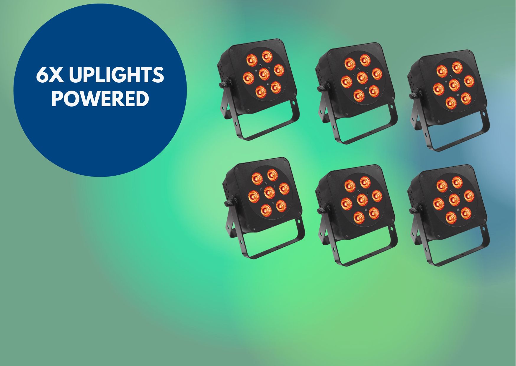 Uplights, disco lights, wedding lights