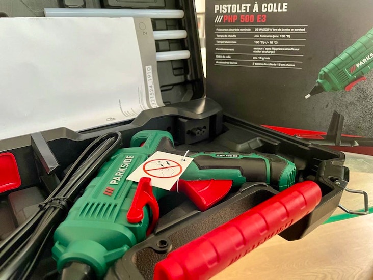 Sladdlös limpistol med snabb uppvärmning