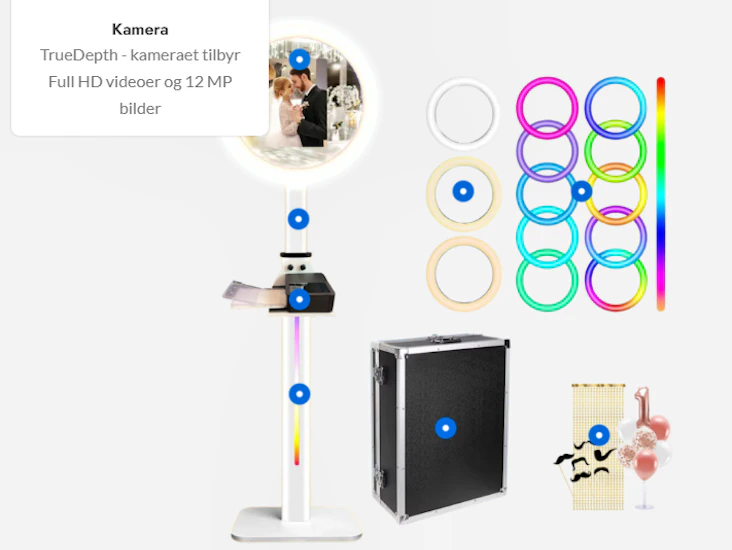 Mini photobooth trondheim / mini fotoboks trondheim - selfie boks photobooth trondheim