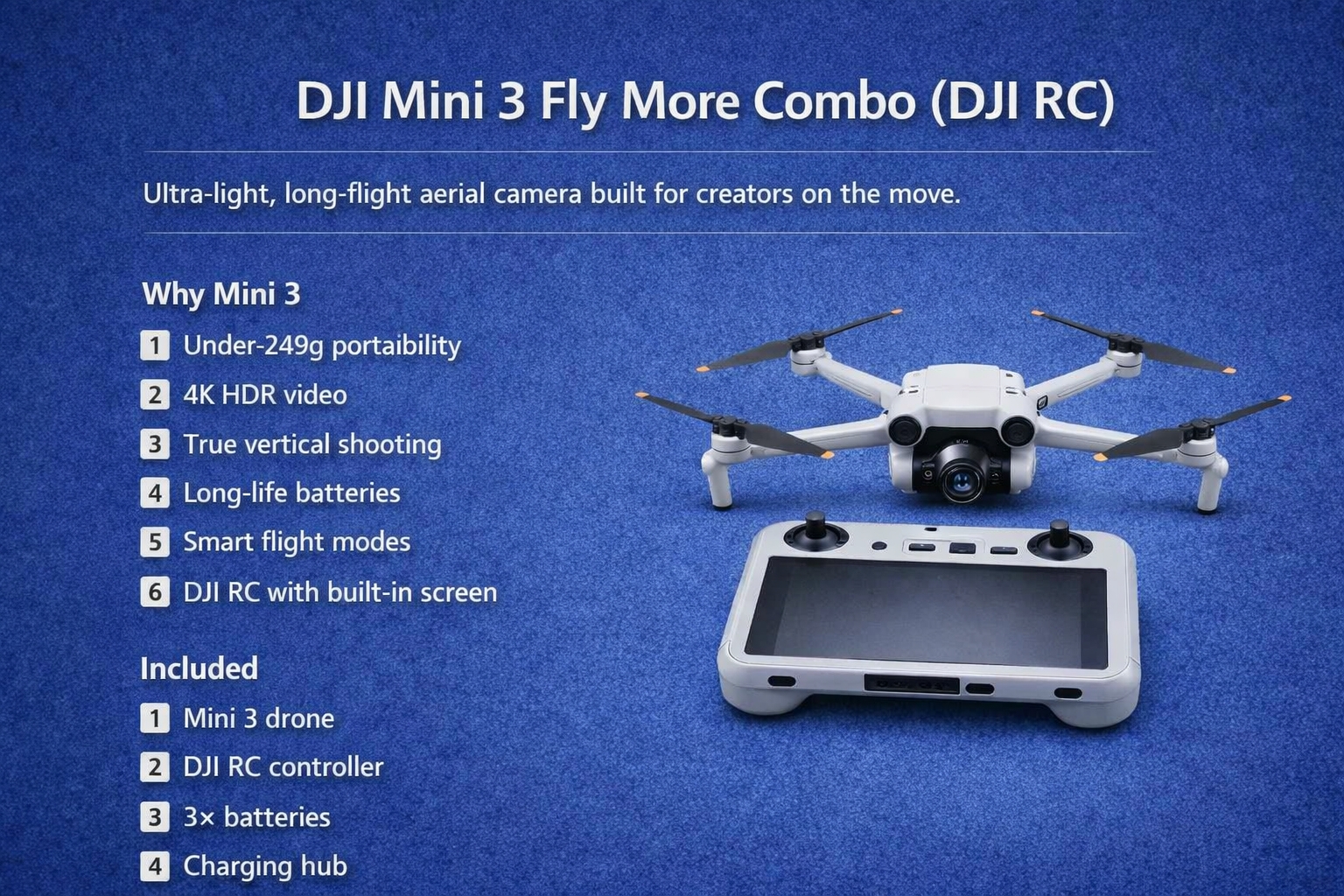  dji mini 3 fly more combo