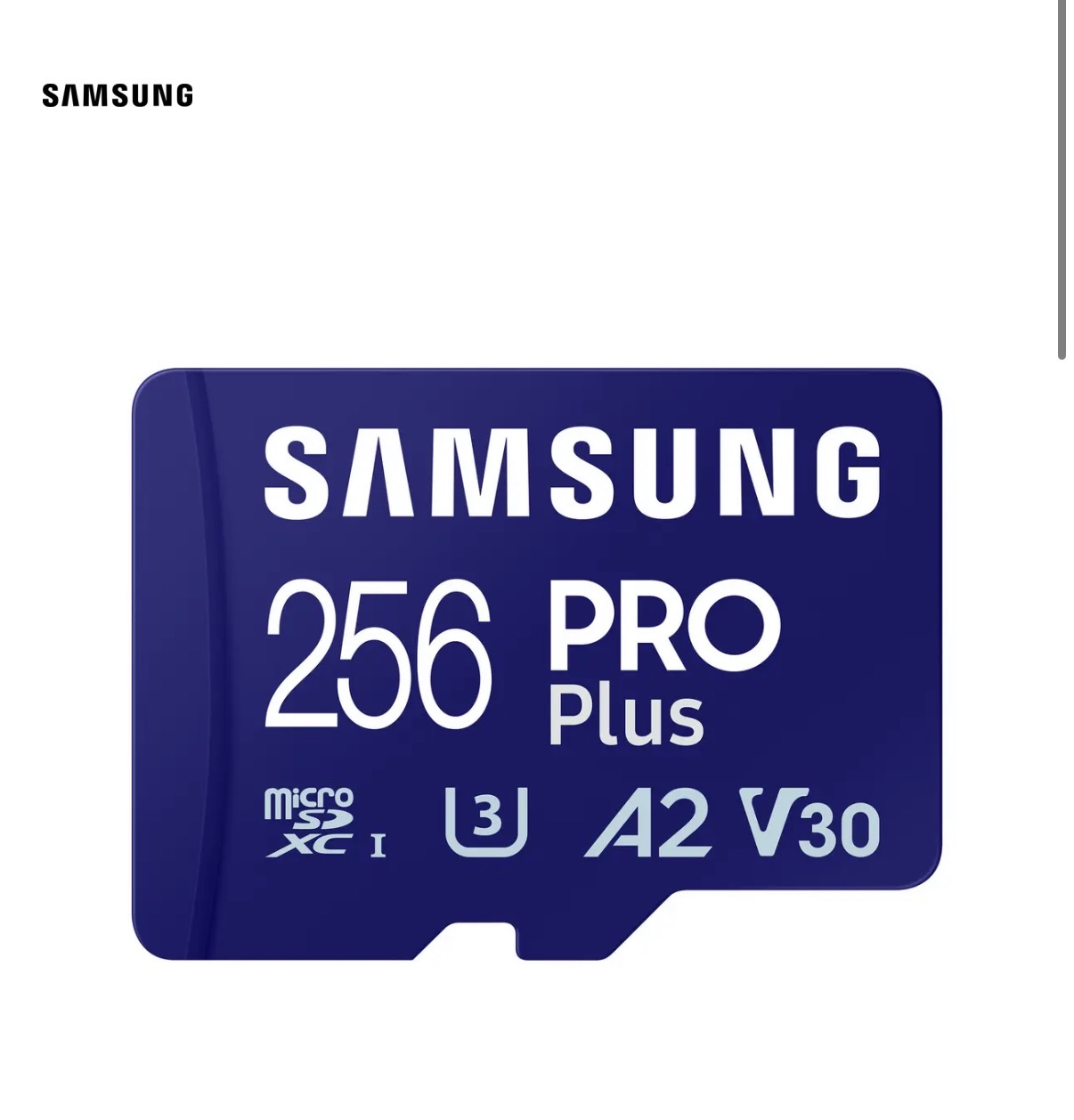 Samsung pro plus micro sd 256gb