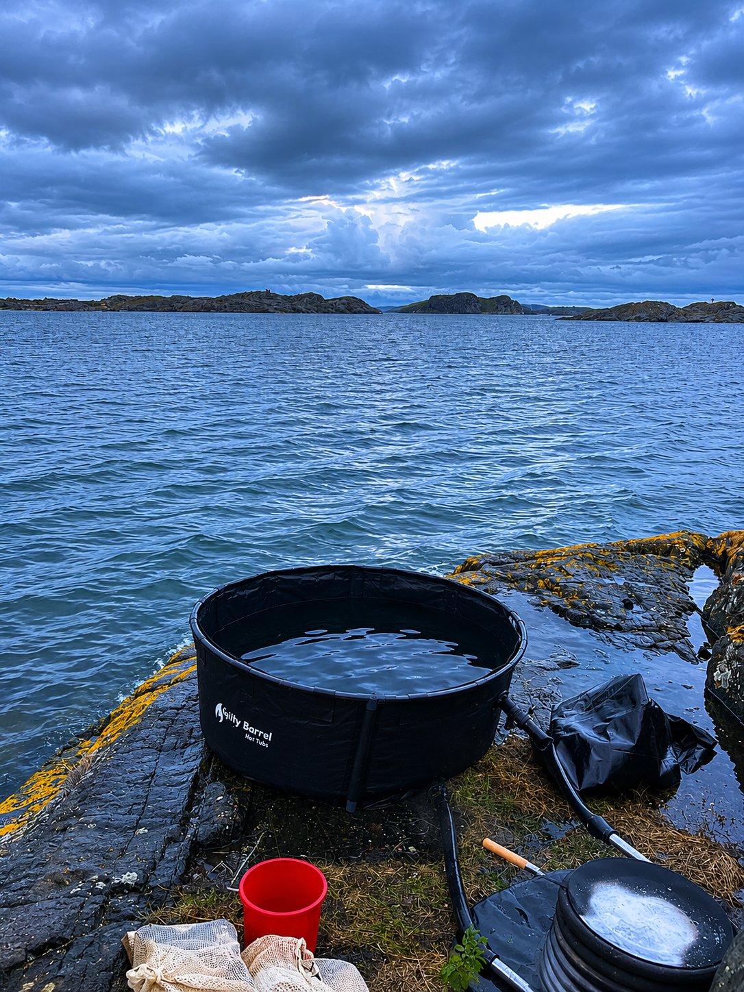 Portabel badtunna ”salty barrel”