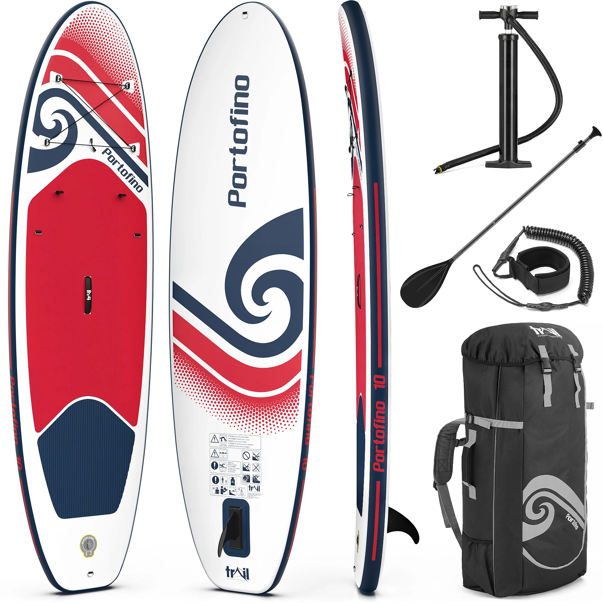 Beach day paddleboard – stable 10ft sup (full kit included)