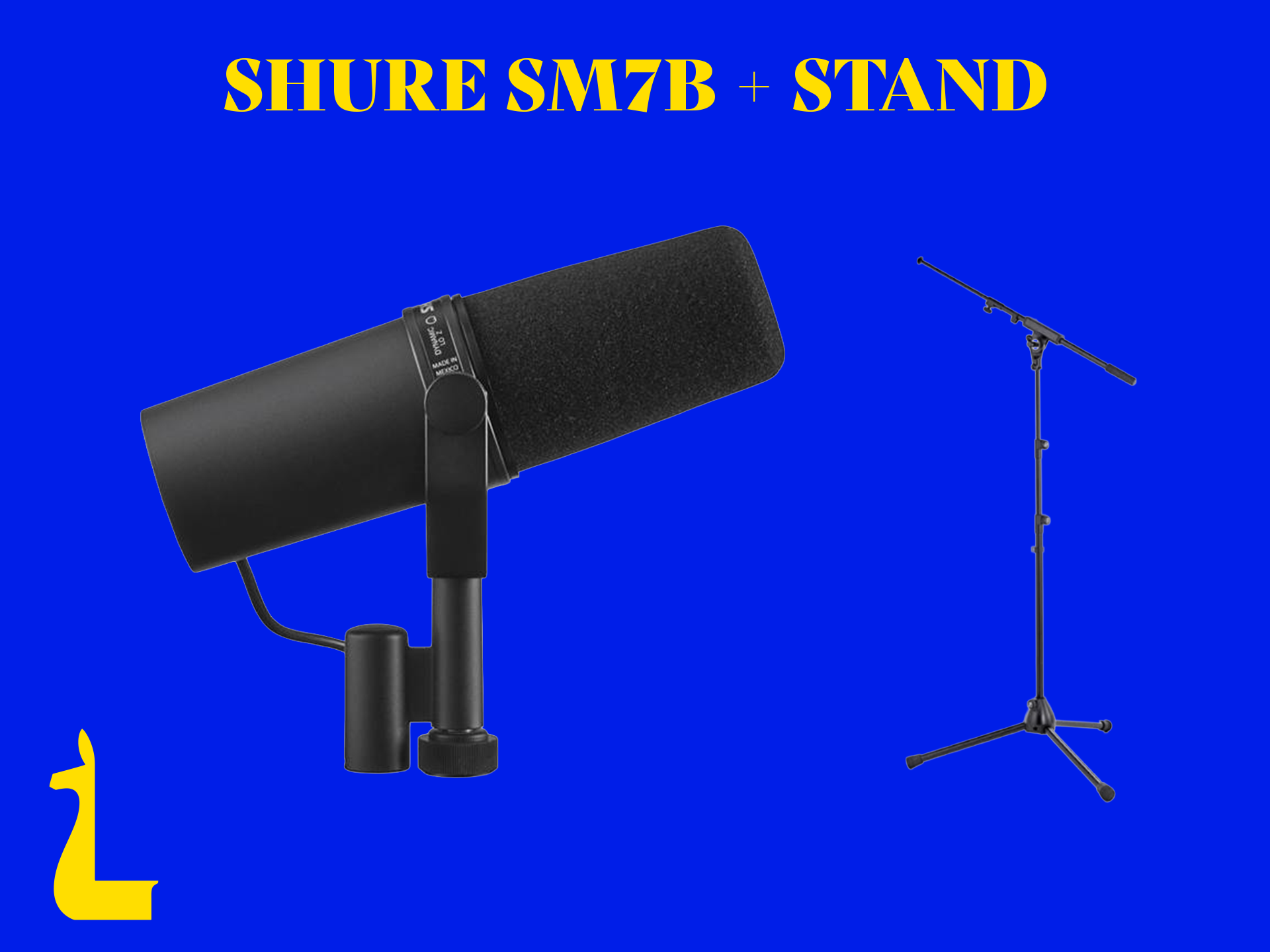 Shure sm7b + stand bundle