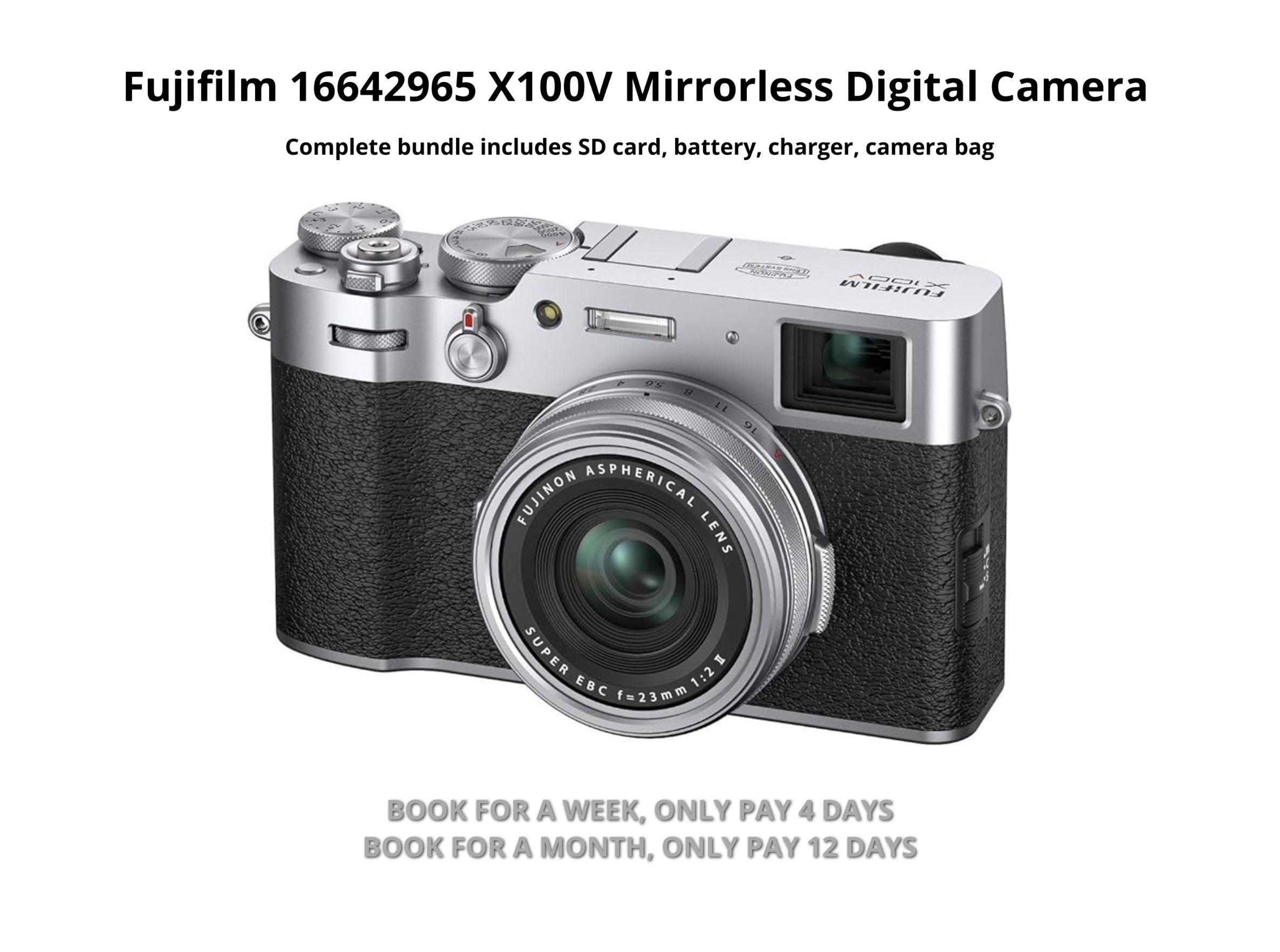 Fujifilm x100v bundle