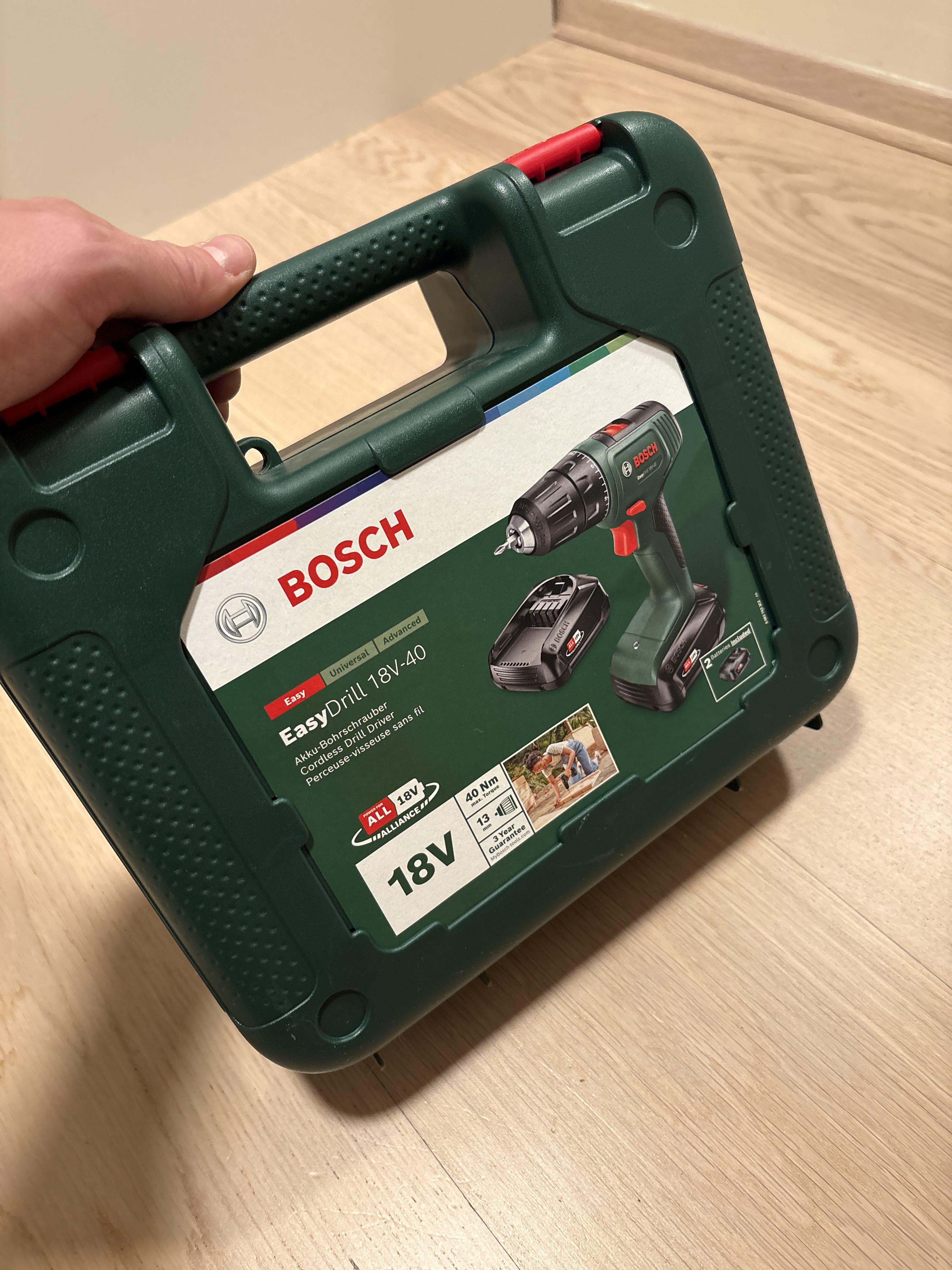 Borskrutrekker easy drill 18v-40 1x2ah