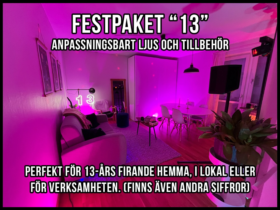 13-års tillställning - kan anpassas