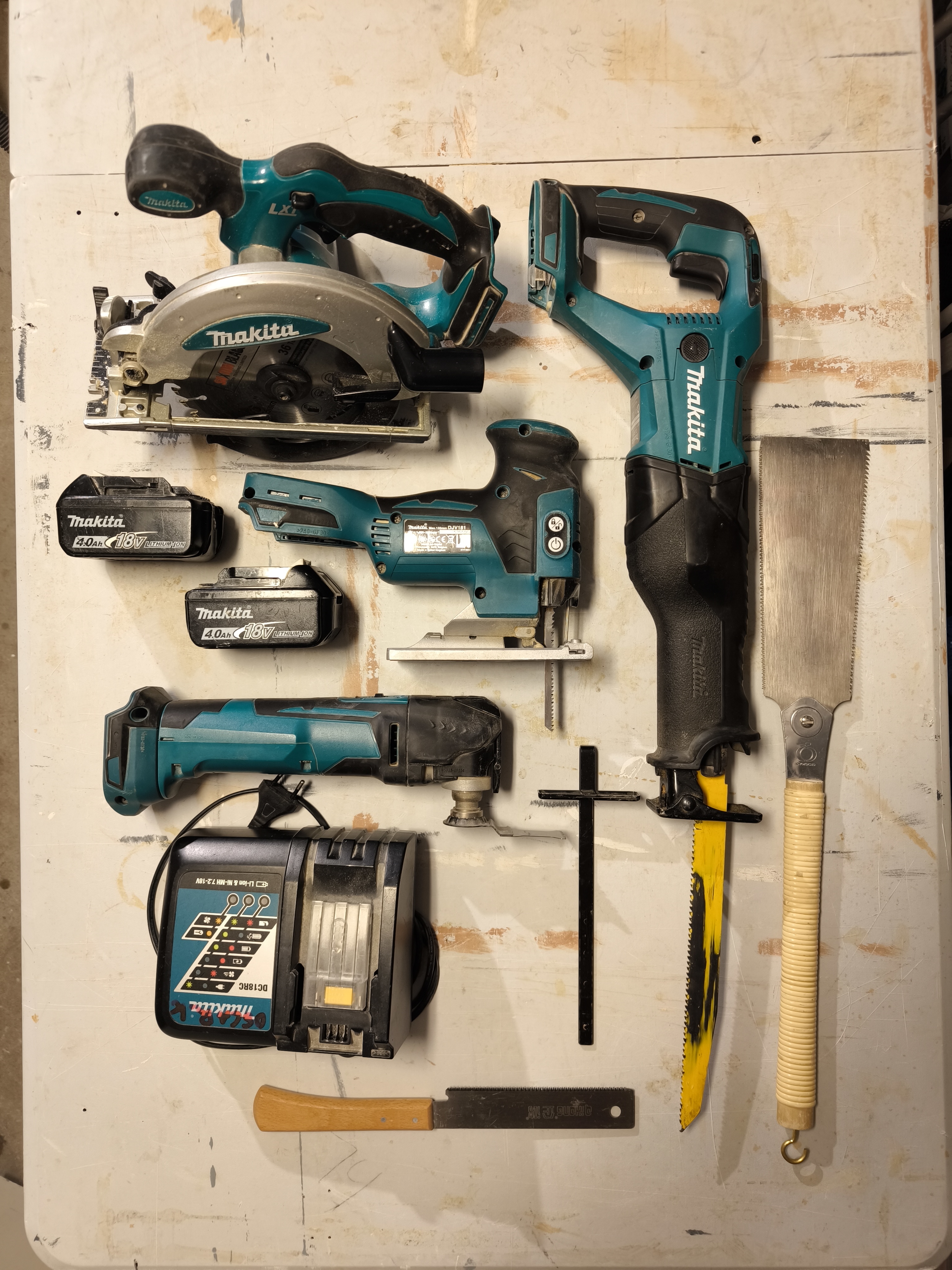 Sågpaket makita, cirkelsåg, sticksåg, tigersåg, multitool