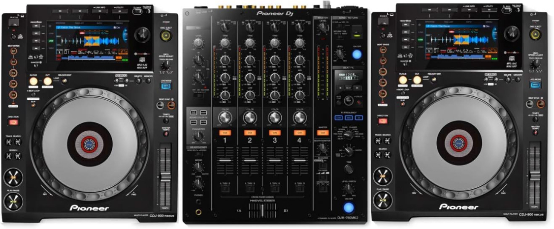 Pioneer djm-750mk2 + pioneer cdj-900nxs