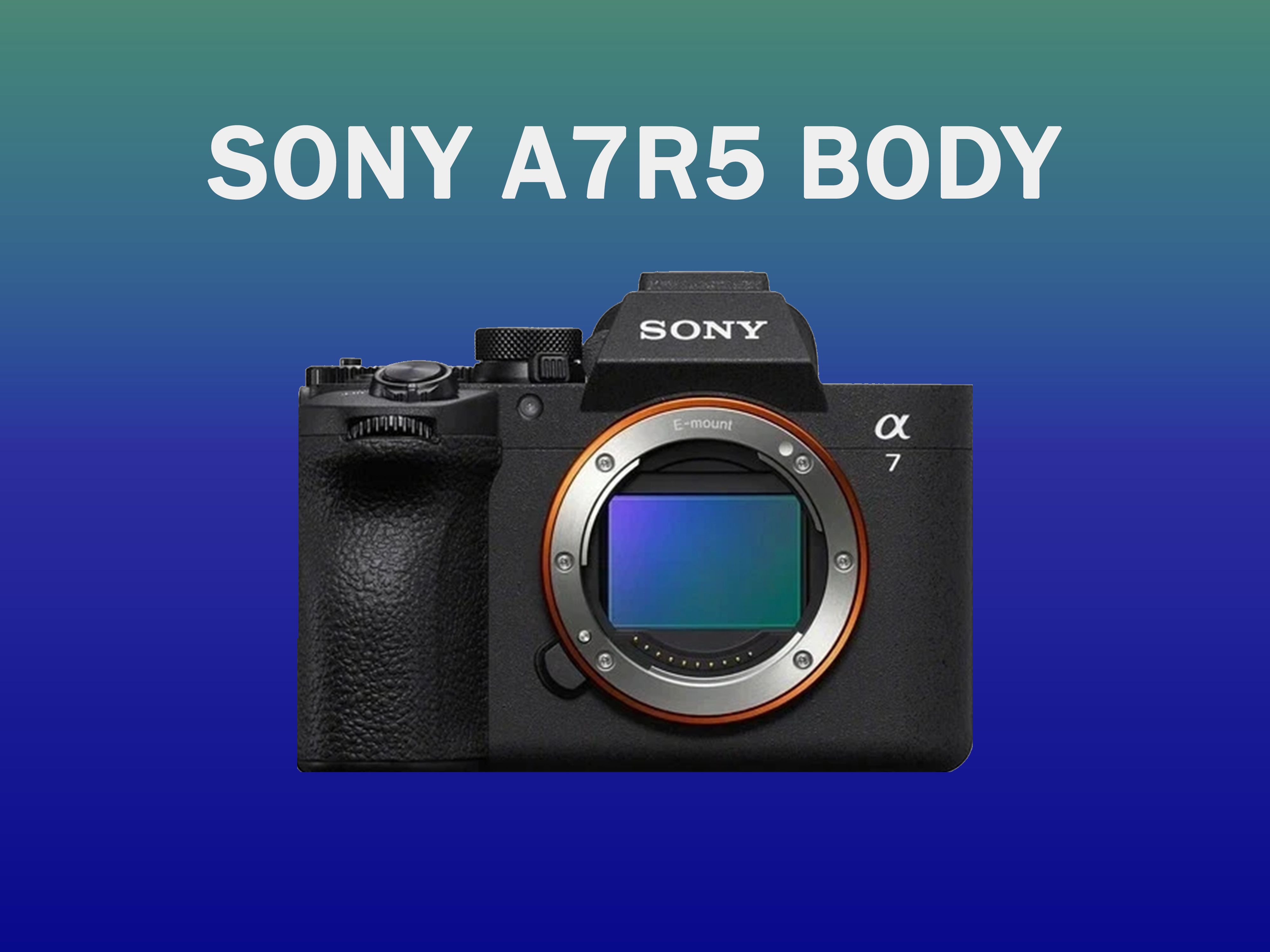 Sony a7r5 body | 61mp full frame