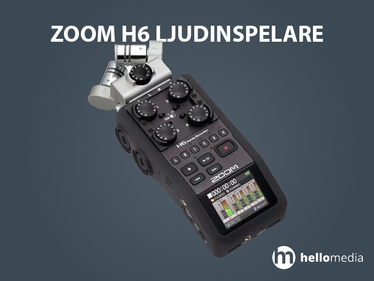 Zoom h6 ljudinspelare / recorder
