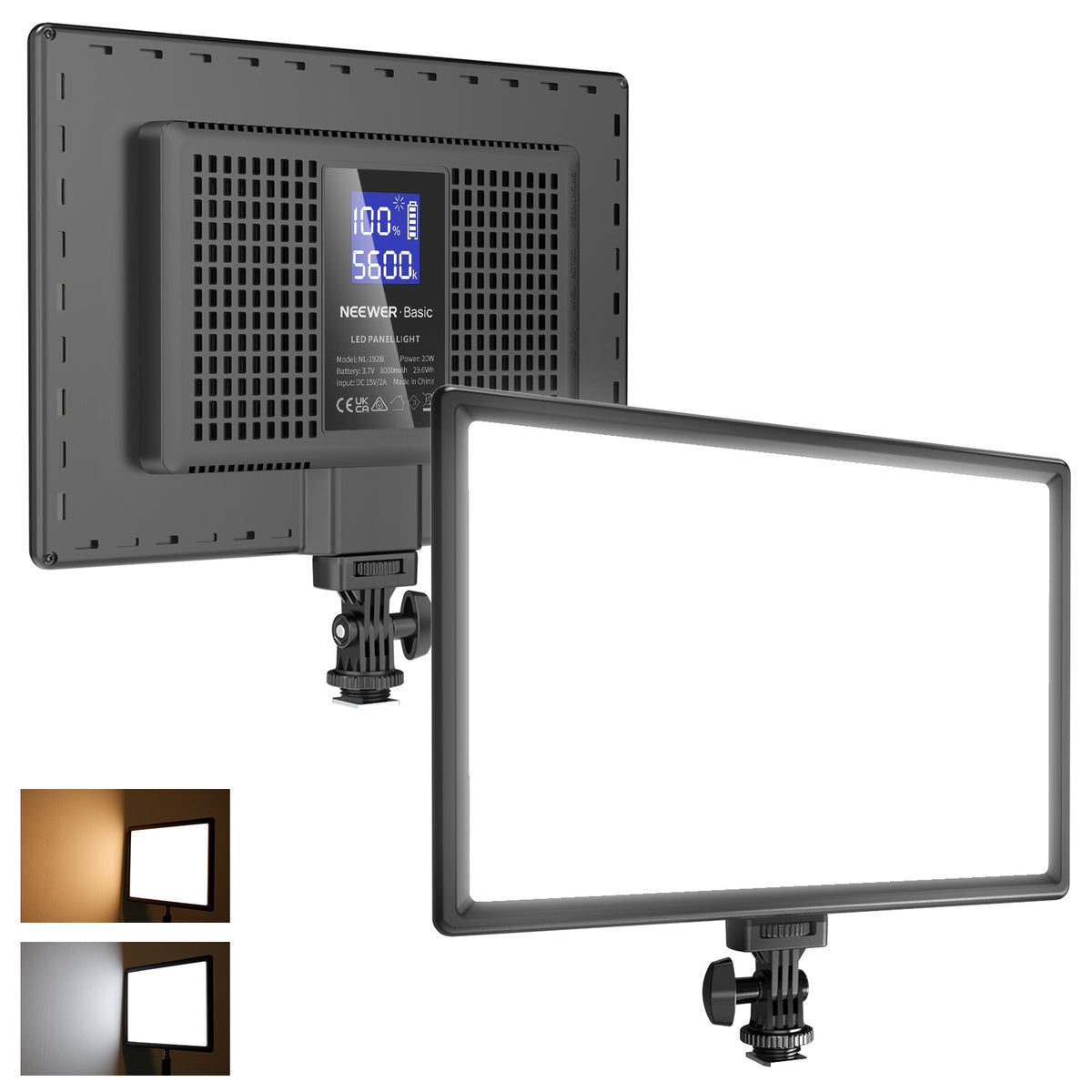 Neewer basics nl-192b bi-color led video light panel