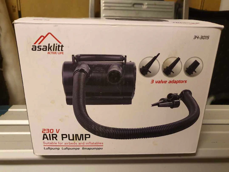 Asaklitt elektrisk luftpump