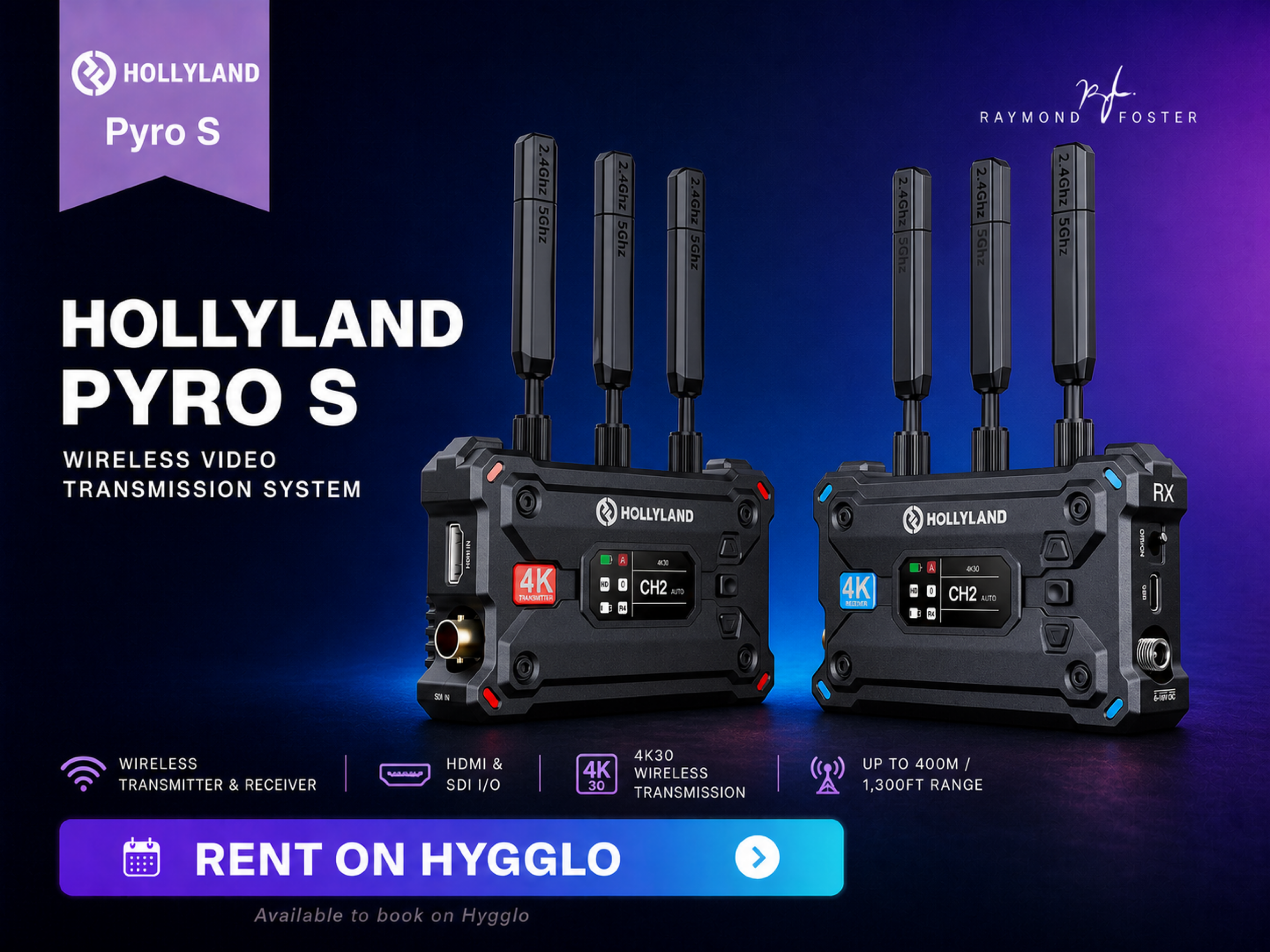 Hollyland pyro s wireless video transmission system