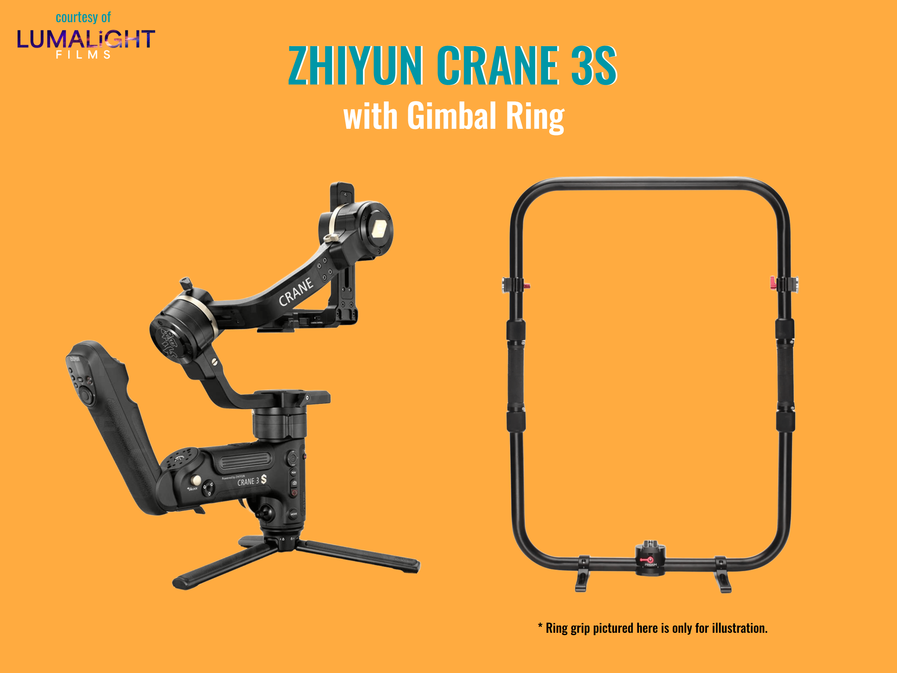 Gimbal kit - zhiyun crane 3s + gimbal ring