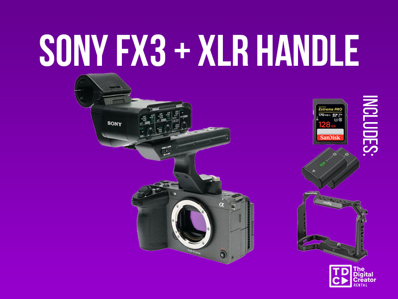 Sony fx3 cine camera + xlr top handle