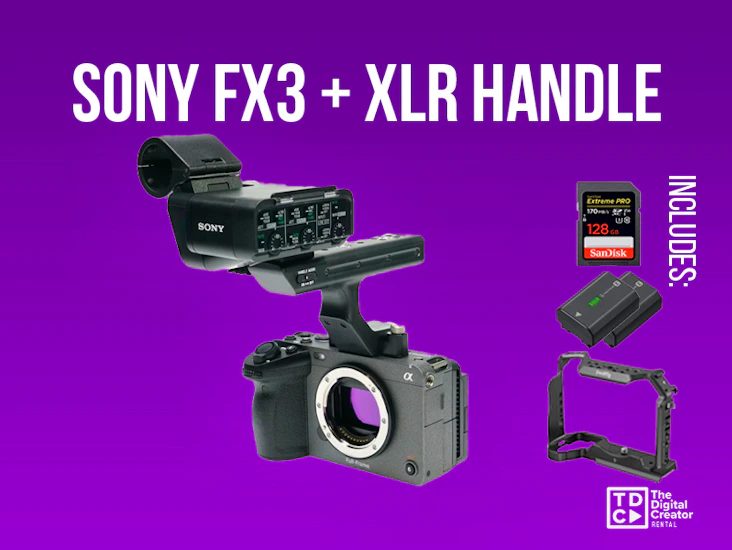 Sony fx3 cine camera + xlr top handle