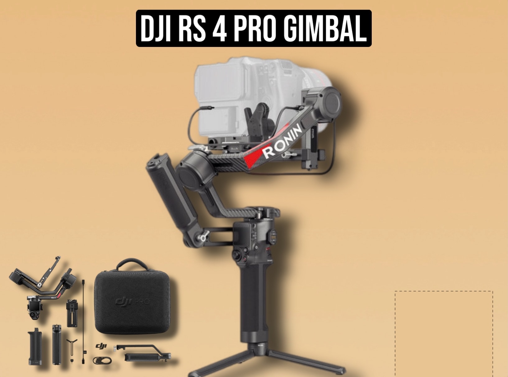 Dji rs 4 pro gimbal set 4.5kg payload stabilizer