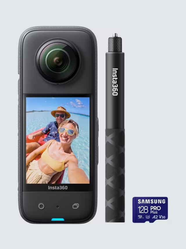 Іnѕtа360 x3 action camera, 5.7k, 48mp, 360° recording, bundle with invisible selfie stick