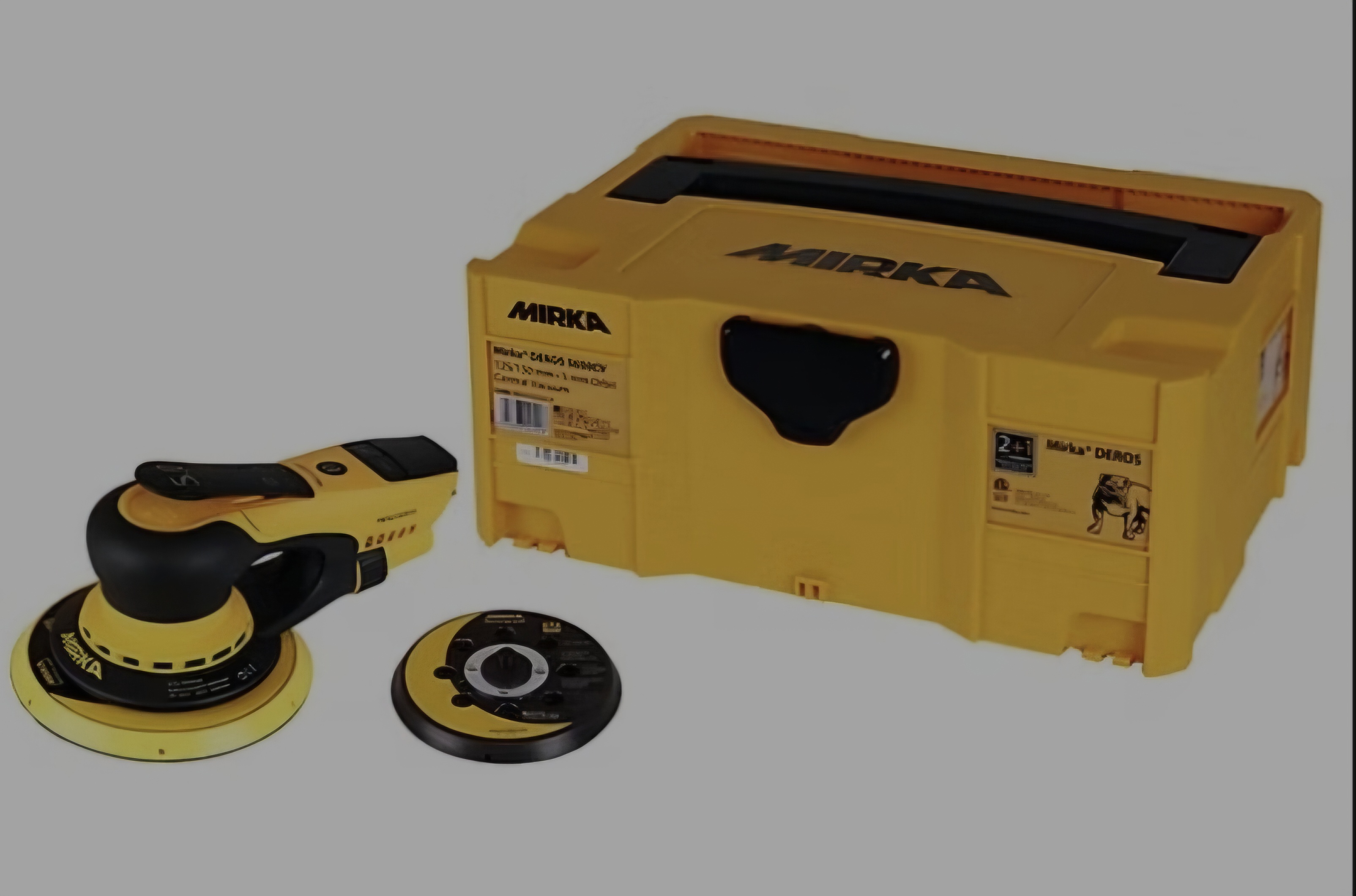 Eksentersliper mirka deros med alt av tilbehør.