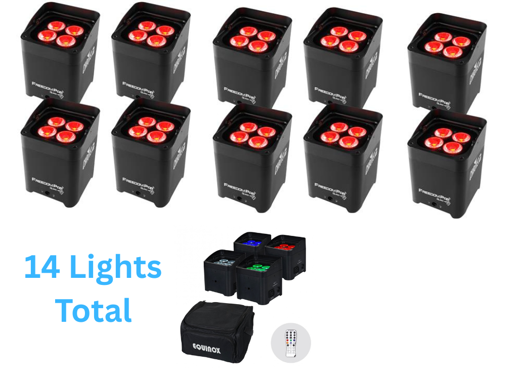 14 x wireless uplights