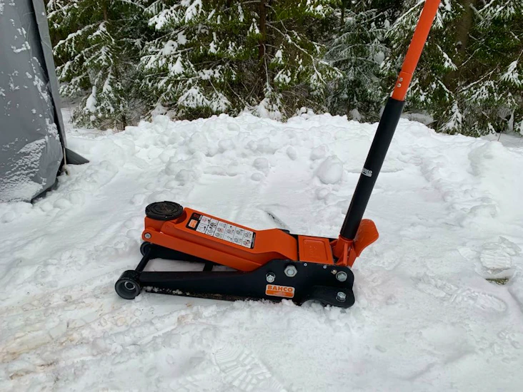 Tre tons domkraft rejäl stabil